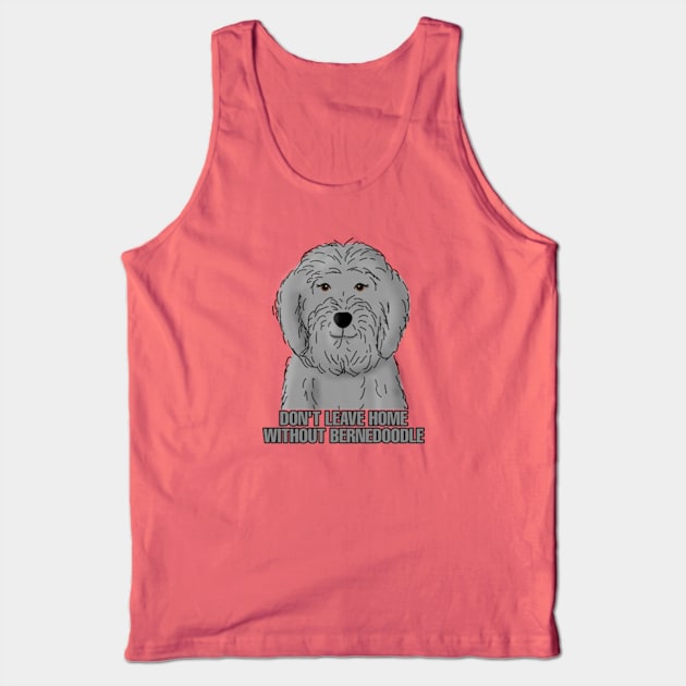 Funny Bernedoodle Tank Top by Sizukikunaiki